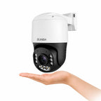 SUNBA 4K PTZ Security Camera Outdoor, 20X Optical Zoom PoE IP Camera with AI Human Tracking, Auto Tracking, Two-Way Audio, 360° Pan 90° Tilt, Dual Power PoE/DC, Smart Night Vision, ONVIF-Compatible
