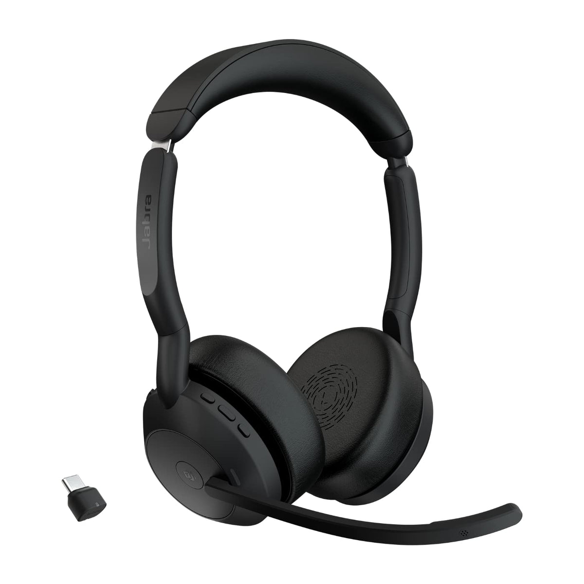 Jabra Evolve2 55 Stereo Wireless Headset with ANC, Black