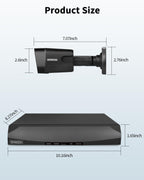 4K Outdoor Wired Security Camera System, Home Video Surveillance Systems