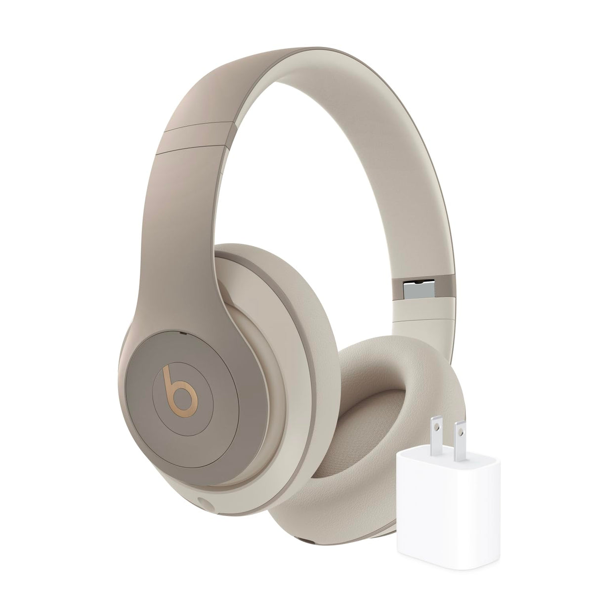 Beats Studio Pro Premium Wireless Over-Ear Headphones- Up to 40-Hour Battery Life, Active Noise Cancelling, Great for Travel & Commuting, USB-C Lossless Audio, Apple & Android Compatible - Sandstone