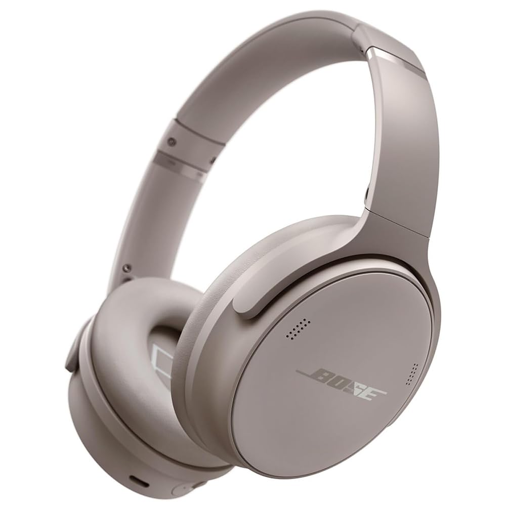 Bose QuietComfort Wireless Over-Ear Bluetooth Headphones Sandstone Bundle