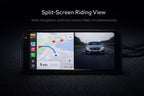 A-ONE Pro Motorcycle Wireless Navigation Projection with Ultra-Bright QLED 6.1” Touchscreen Display, Dual 1080P Cameras, CarPlay & Android Auto System, GPS Tracking, IP67 Waterproof