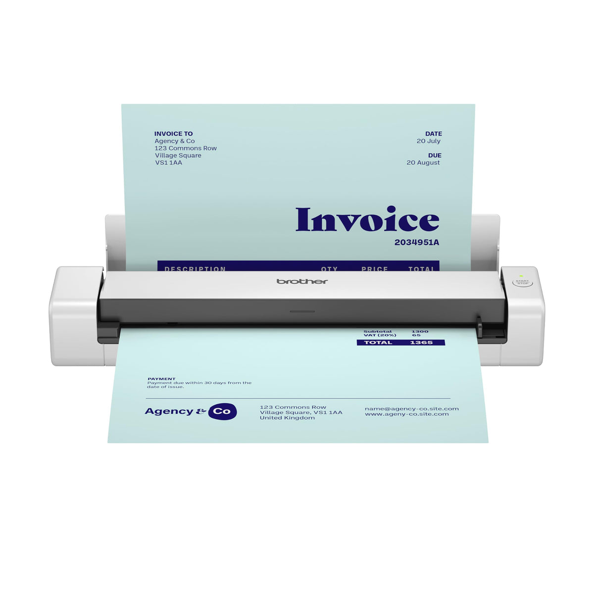 Brother DS-740D Duplex Compact Mobile Document Scanner