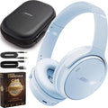 Bose QuietComfort Wireless Over-Ear Bluetooth Headphones Sandstone Bundle