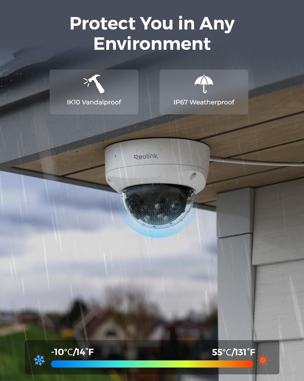REOLINK Duo 2V PoE 8MP Dual-Lens PoE Camera with IK10 Vandal-Proof