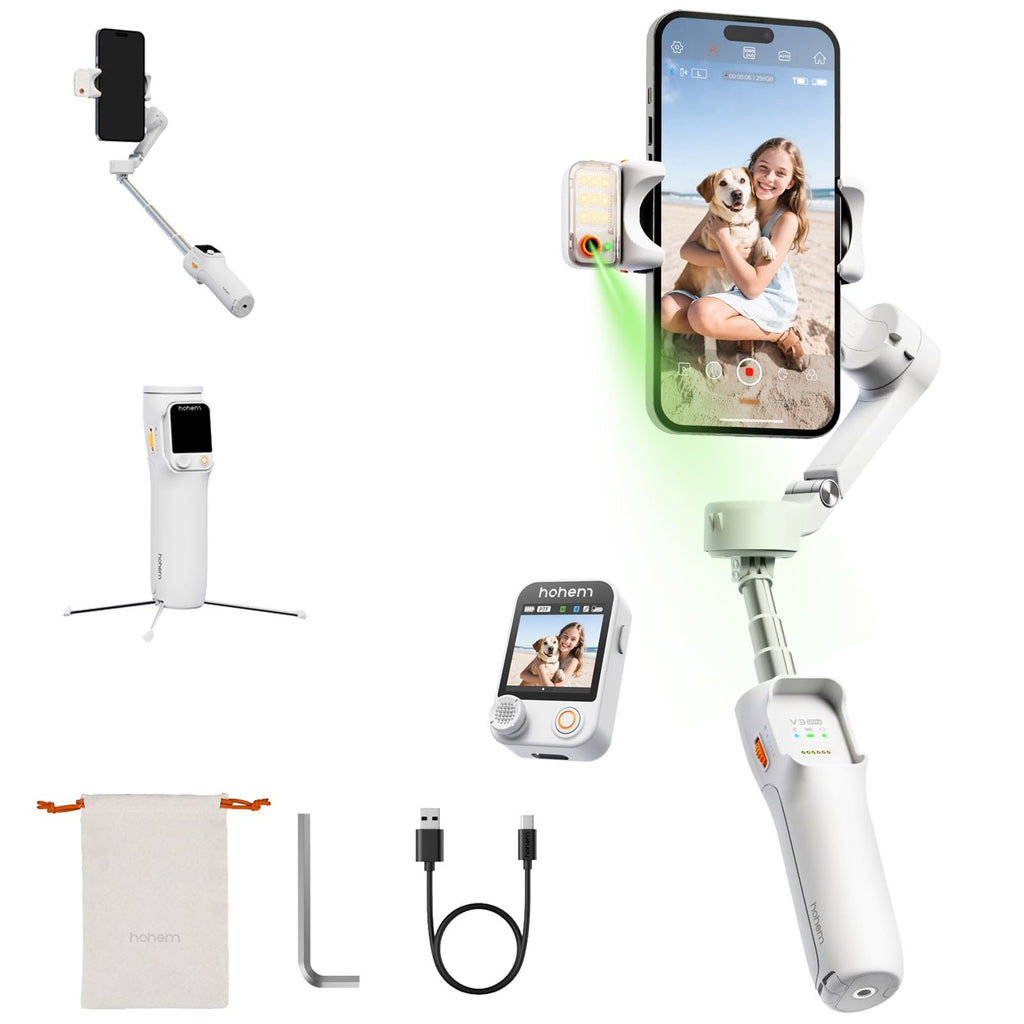 hohem iSteady V3 Ultra Gimbal Stabilizer for iPhone Gimbal with AI Tracking