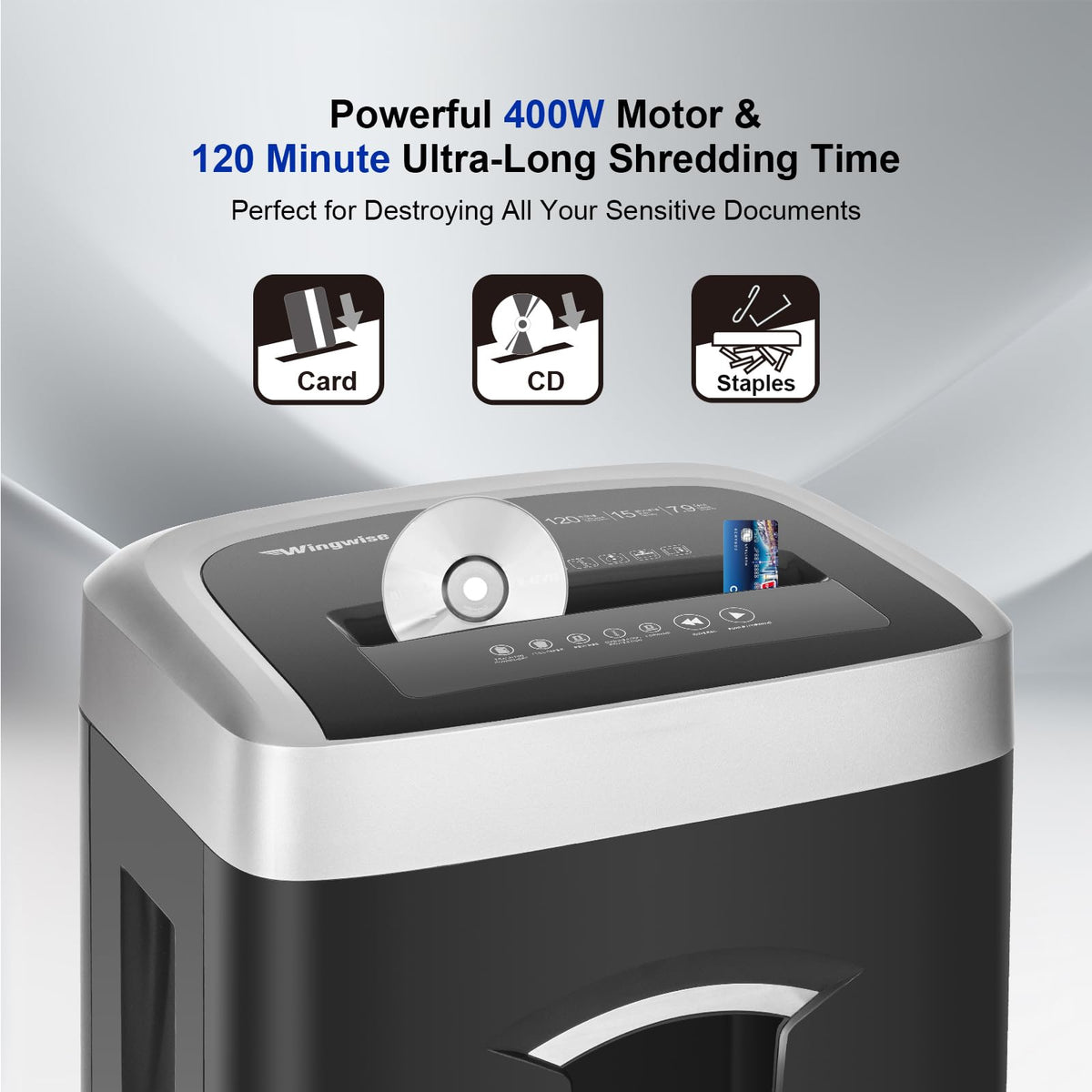 18 Sheets Paper Shredder Heavy Duty for Home Office