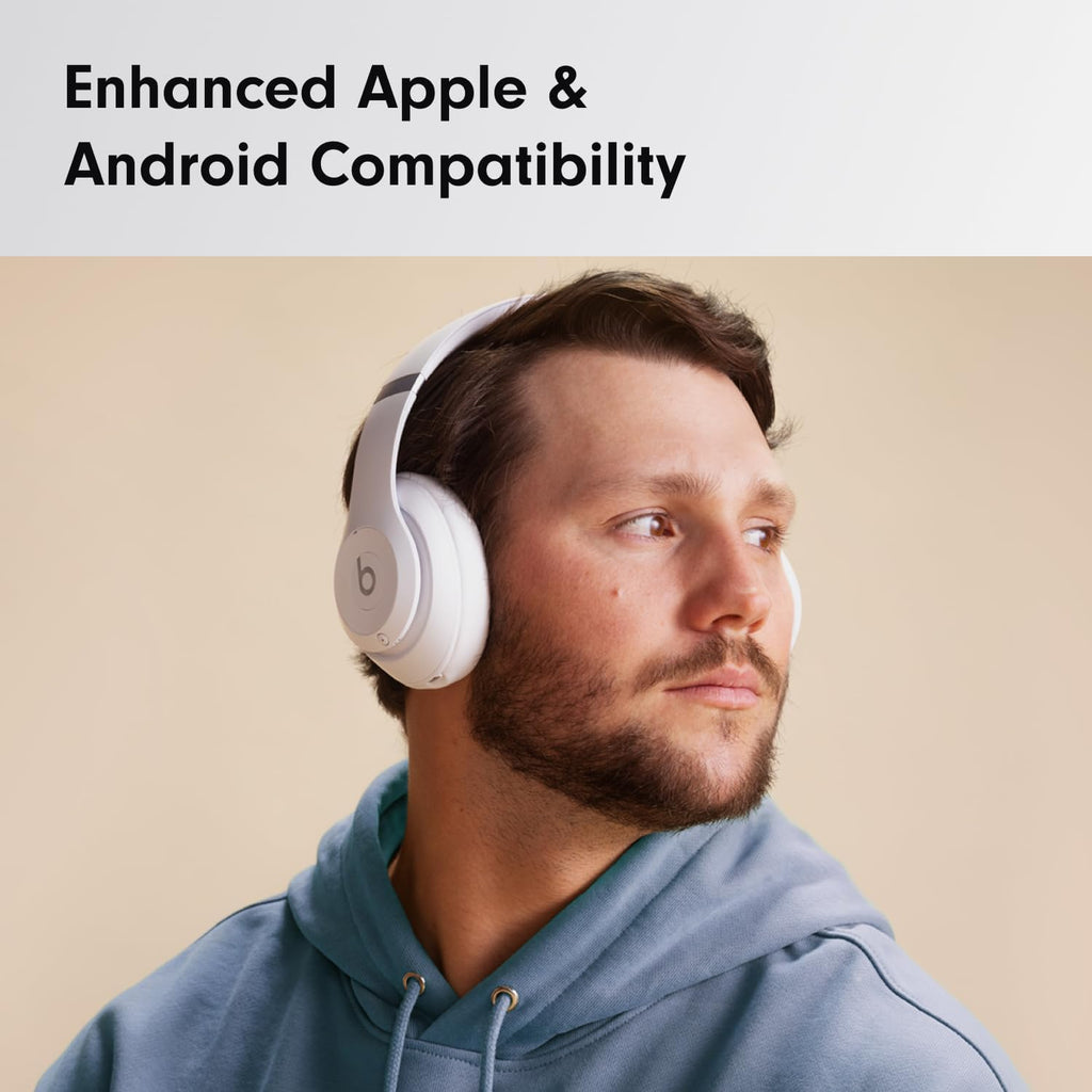 Beats Studio Pro - Wireless Bluetooth Noise Cancelling Headphones - Matte White (Renewed)