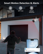 5MP Outdoor Wireless Security Camera System 10" IPS Monitor NVR, 1TB HDD