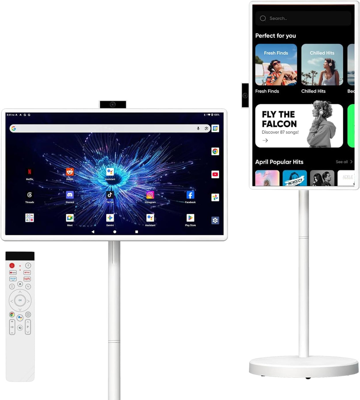VLH 27inch FHD Smart Portable TV, IPS Touch Screen, Android 15, 6GB +128GB