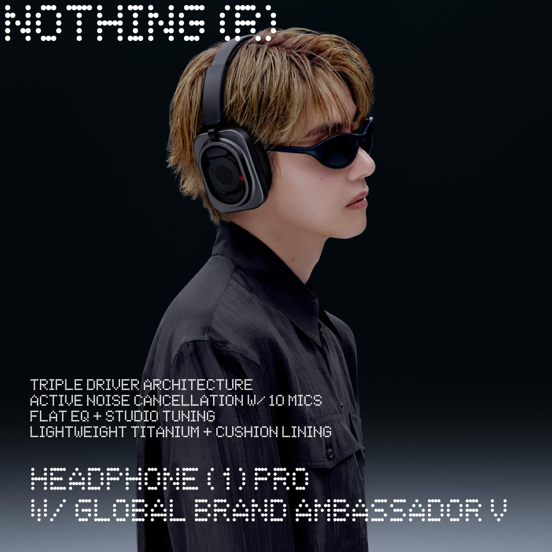 Nothing Headphone (1) Pro Noise Cancelling Headphone, Triple Driver, Hi-Res