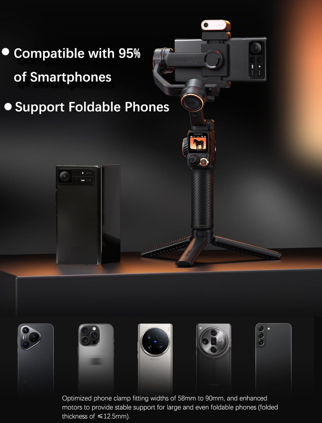 hohem iSteady M7 Gimbal Stabilizer for iPhone, 3-Axis Smartphone Gimbal