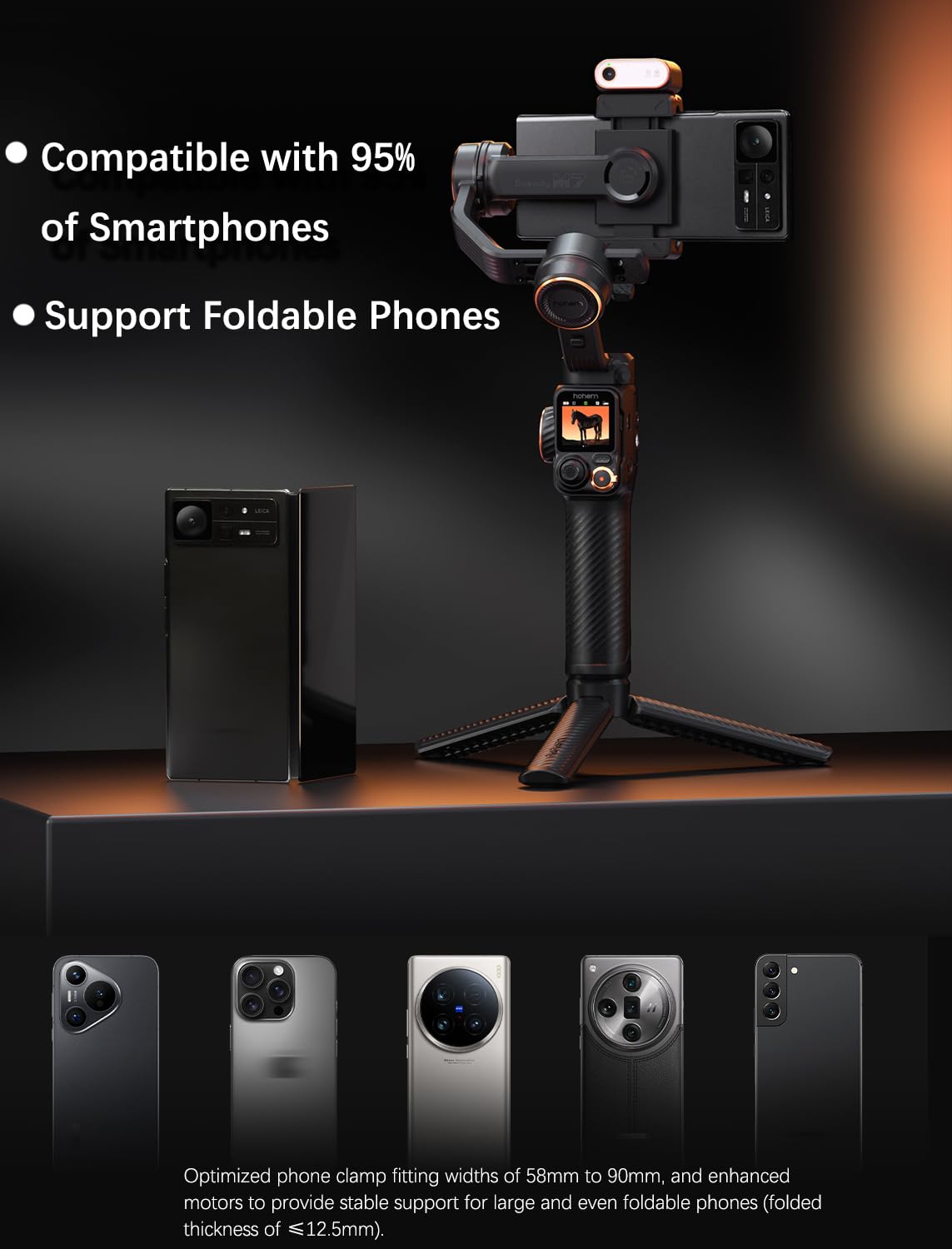 hohem iSteady M7 Gimbal Stabilizer for iPhone, 3-Axis Smartphone Gimbal