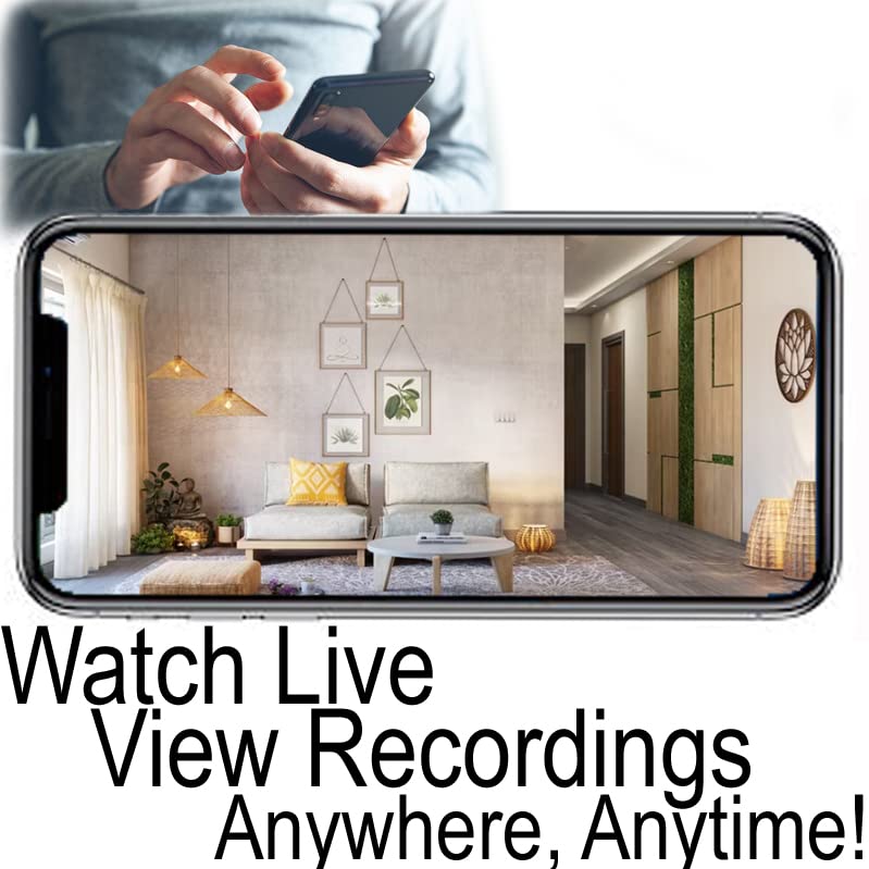 4K Power Receptacle Wall Outlet Plug HD High Definition Spy Camera Nanny Camera (White/Round / 120V/ Video Only/No Audio)