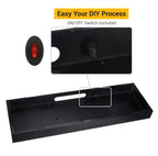 ARCADORA Arcade Console DIY Case, Video Game Machine Box Replacement Case, Acrylic Panel, Empty Box, Supports 8 Buttons, Home Cabinet 2 Players For DIY Joystick Accessories Kit