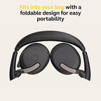 Jabra Evolve2 65 Flex Wireless Stereo Headset with Hybrid ANC, Black