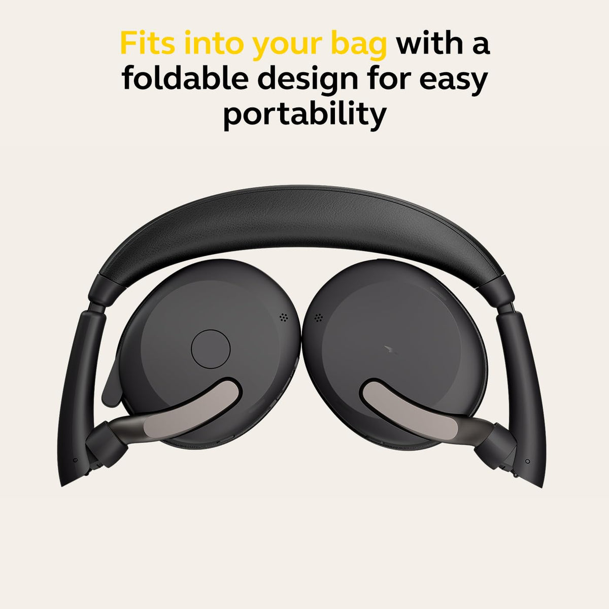 Jabra Evolve2 65 Flex Wireless Stereo Headset with Hybrid ANC, Black
