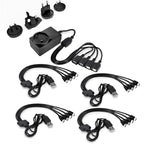 Professional Silent Disco LED Wireless Headphones and RF LED Silent Disco Earphones for iPod MP3 DJ Music Pary Club (20 led Headphone + 1 Transmitter)
