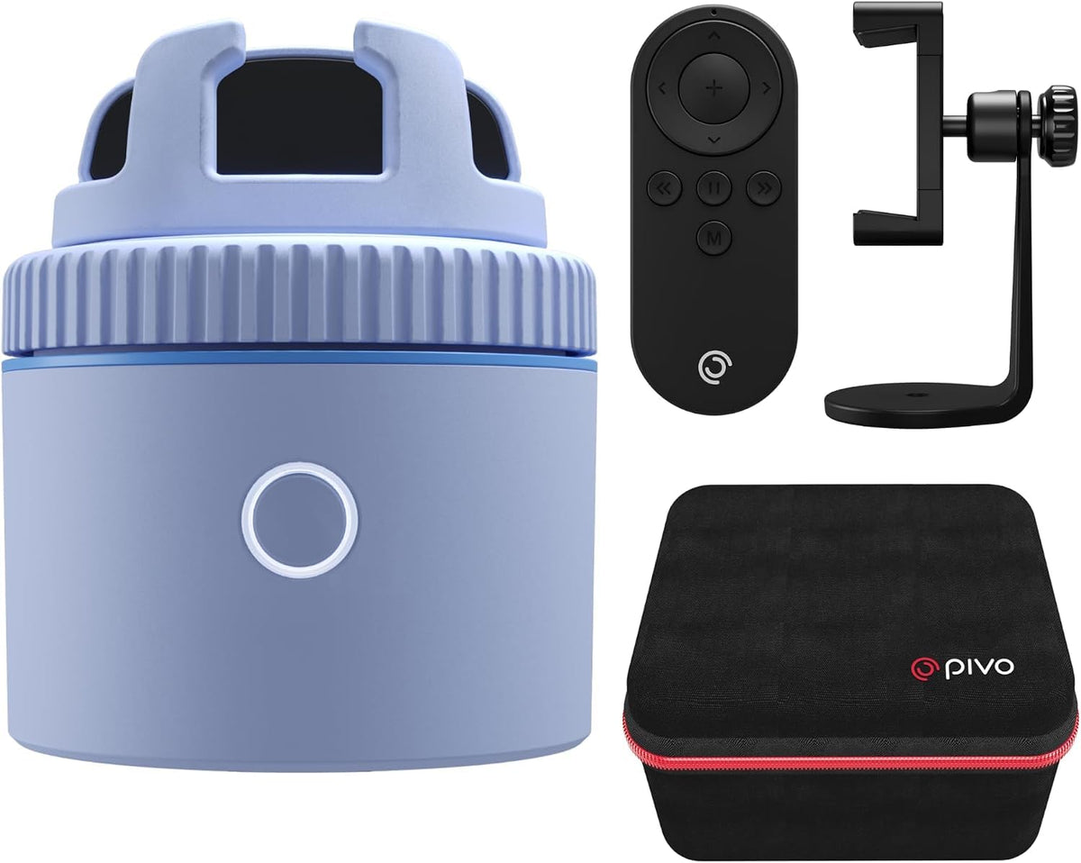 Pivo Equestrian Starter Pack Auto Tracking Phone Holder, Face, Body & Horse Tracker, 360° Rotation, 6 Speed, Stand for Video Recording (Black - Max Starter Pack)