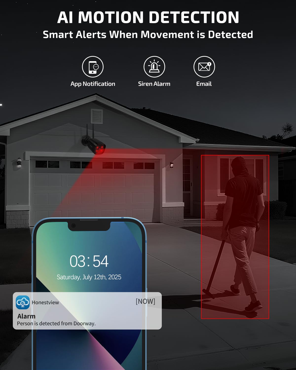 Wireless Security Camera System, Outdoor WiFi Surveillance Camera System