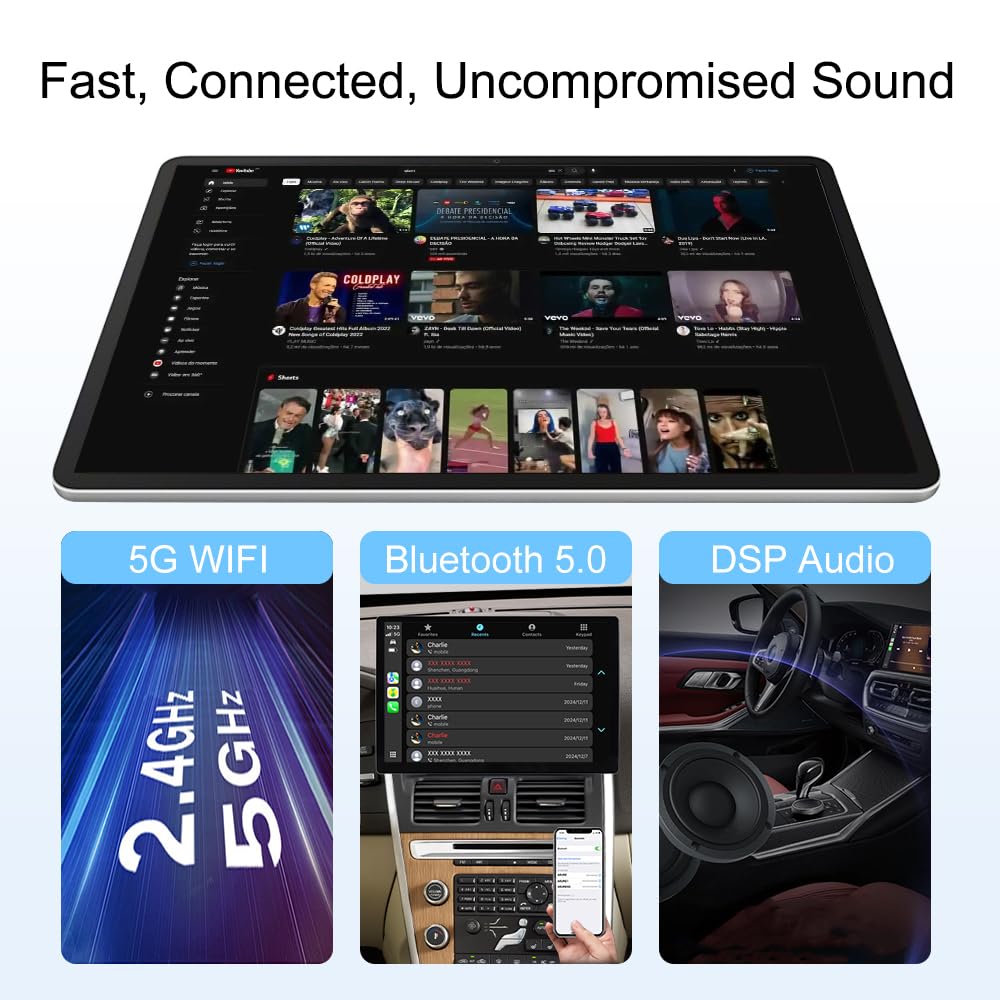13.1in 8core 4+64GB Android 15 Car Stereo Radio for Honda Odyssey 2005-2007