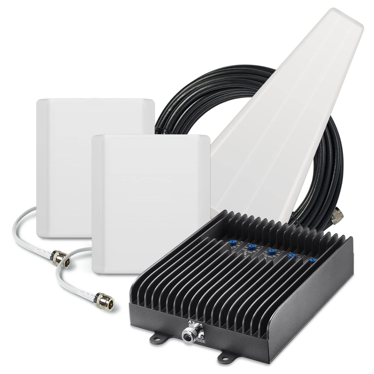 SureCall Fusion5s 2.0 Cell Phone Signal Booster for Home & Office up to 10000 sq ft, Yagi 2 Panel Antennas, Multi-User 4G/5G Boosts Verizon, AT&T, Sprint, T-Mobile, FCC Approved, USA Company
