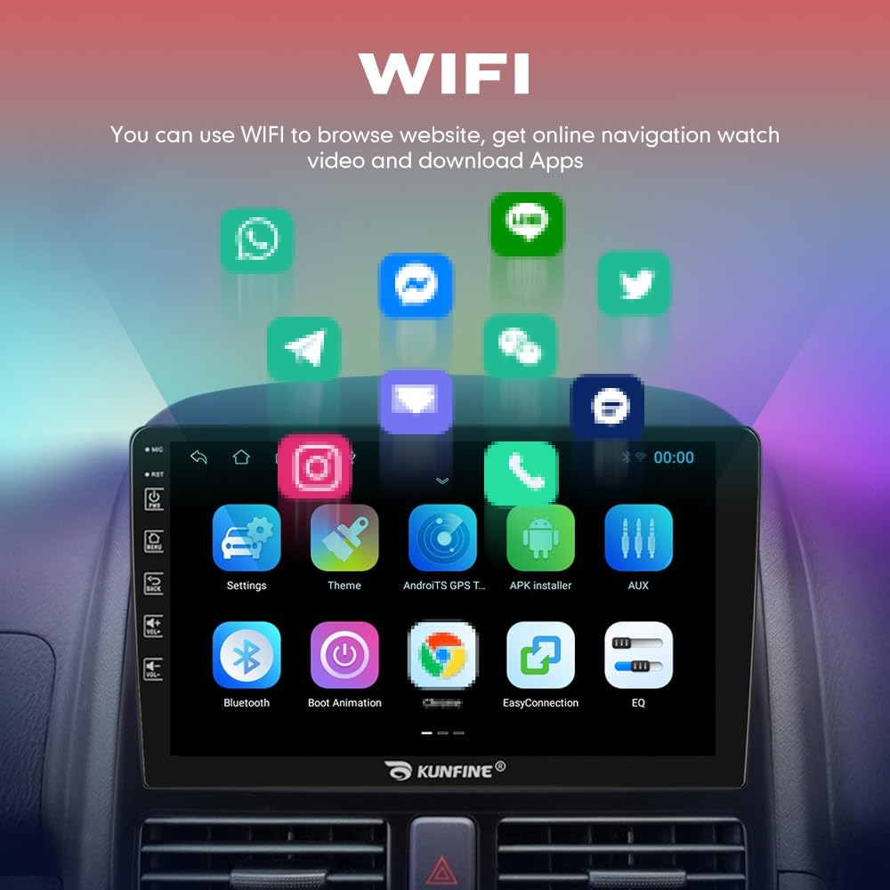 for Honda Pilot Ridgeline 2016-2022 Car CarPlay Android Auto Navigation Stereo GPS Radio Reverse Camera Display 10" IPS Touchscreen Headunit Tablet Pad Media Player, if Applicable Quad Core 2G+64G