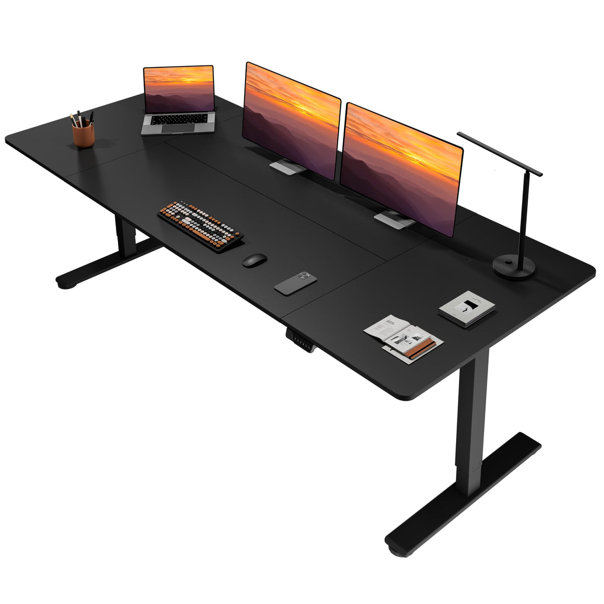 79''x31''Dual Motor Adjustable Large Standing Desk for Home Office