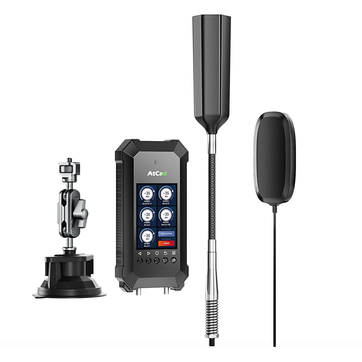 Cell Phone Booster for Truck with LCD, 5G 4G LTE All Carriers, FCC Approved