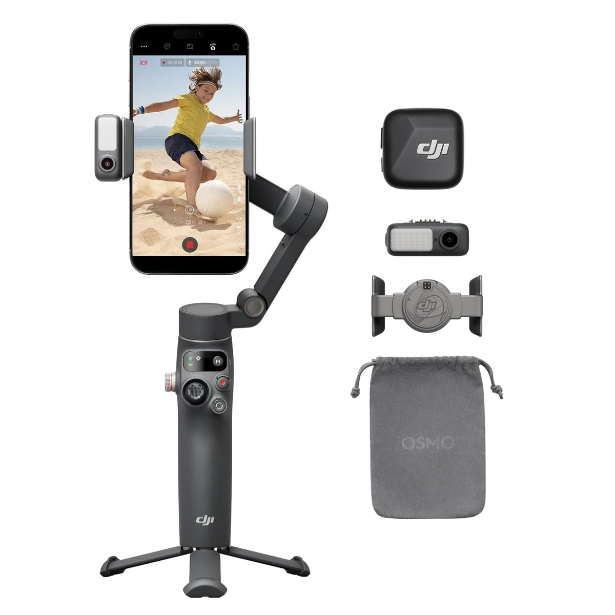 DJI Osmo Mobile 8 + Mic Mini Transmitter (Infinity Black)