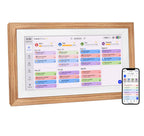 Digital Schedule Planner Syncs with Phone Calendar & Digital Photo Frame,Smart Calendar Display for Home Office, Touch Screen Electronic Organizer, Wall Mountable (White, 15.6inch)