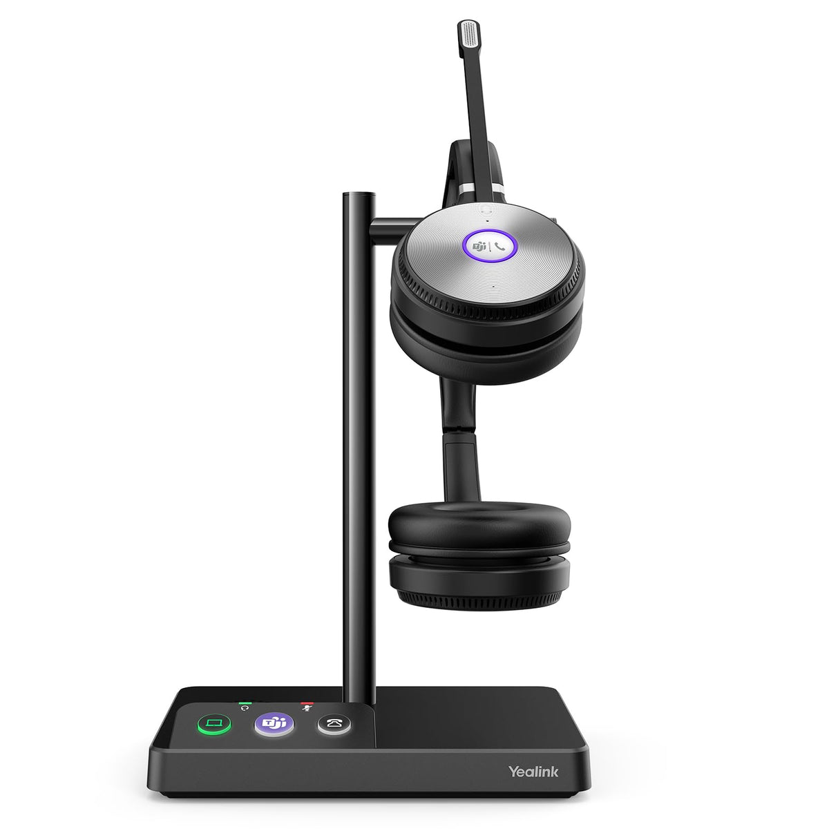 Yealink WH62 Wireless DECT Headset Teams Zoom UC Certified, Work for PC Computer Laptop Mac, Office Desk Phone Softphones VoIP Telephones (WH62 for 3rd-Party Phone)