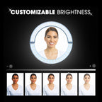 GLAMCOR Sunrise ECO Plus Pro Kit - Portable & Foldable LED Ring Light: Selfie Light & Content Creator Kit | HD Adjustable Color Temperature, Flicker-Free, with Phone Holder & Remote (Grey)