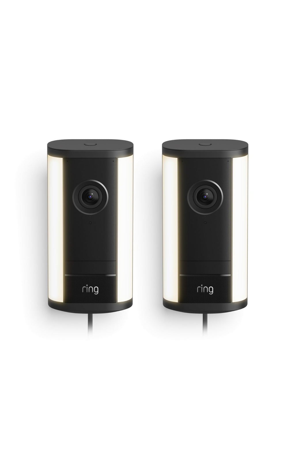 Ring Spotlight Cam 4K Pro (newest model), Plug-In, Home or business security, Retinal 4K with wide-angle video, 10x Enhanced Zoom, and 600 Lumen Spotlights, White