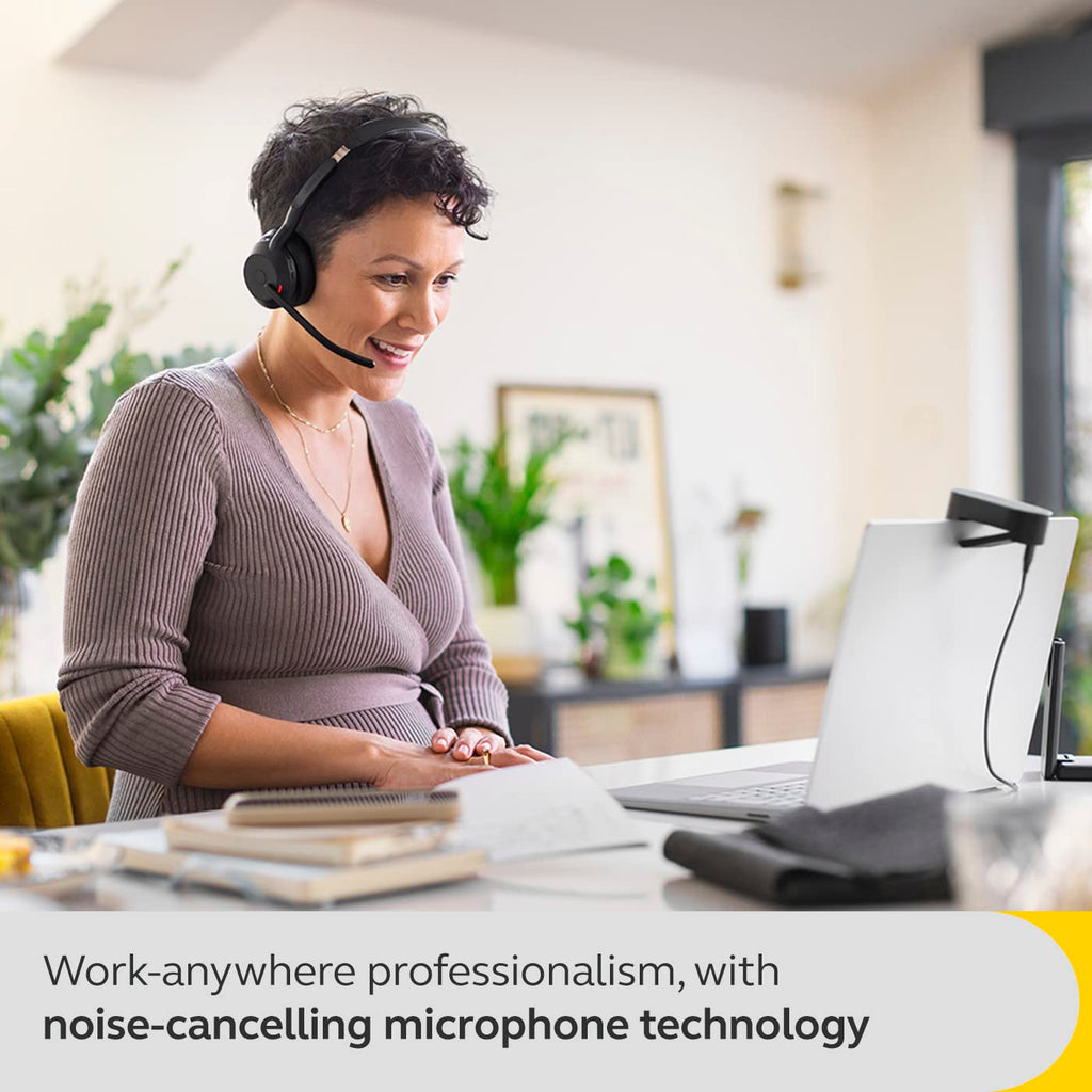Jabra Evolve2 55 Stereo Wireless Headset with ANC, Black