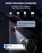 REOLINK 4K Dual Lens Cellular Security Camera Outdoor, Solar Wireless PTZ