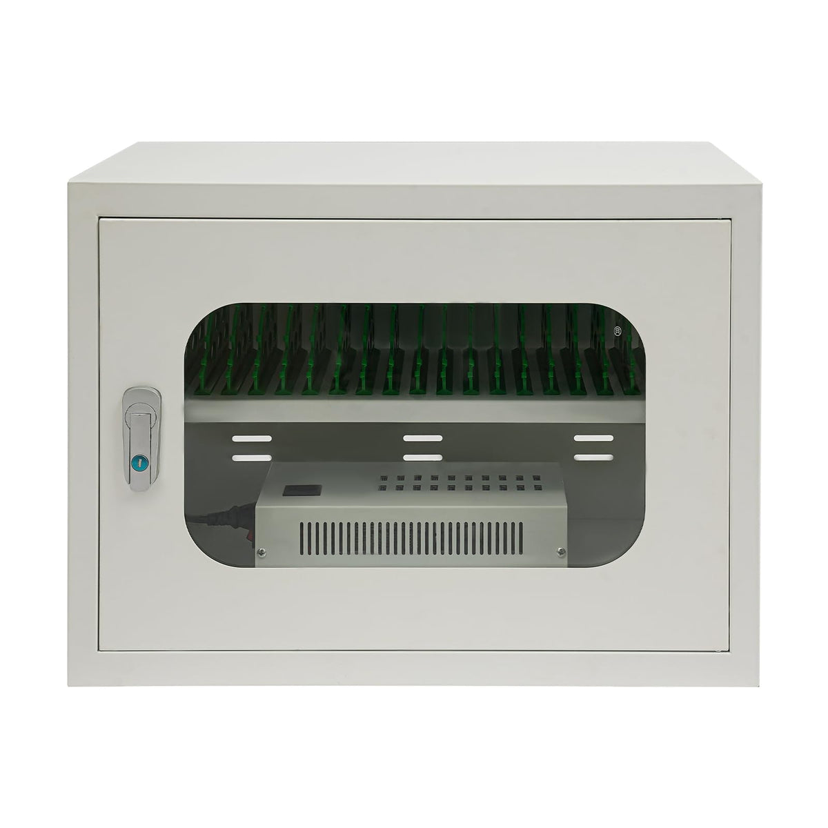 40 Slots USB Charging Station Cabinet, Cell Phones Charging Station, Rechargeable Cellphone Locker Storage Charging Station,Multi Device Charging Cabinet with Lock & Wheels (30slots Black)