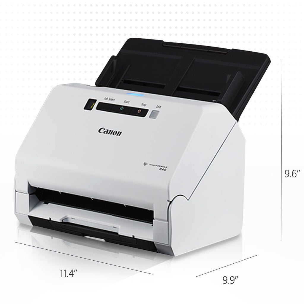 Canon imageFORMULA R40 - Office Document Scanner, Windows and Mac, Duplex Scanning, Easy Setup, Scans a Wide Variety of Documents, Scans to Cloud