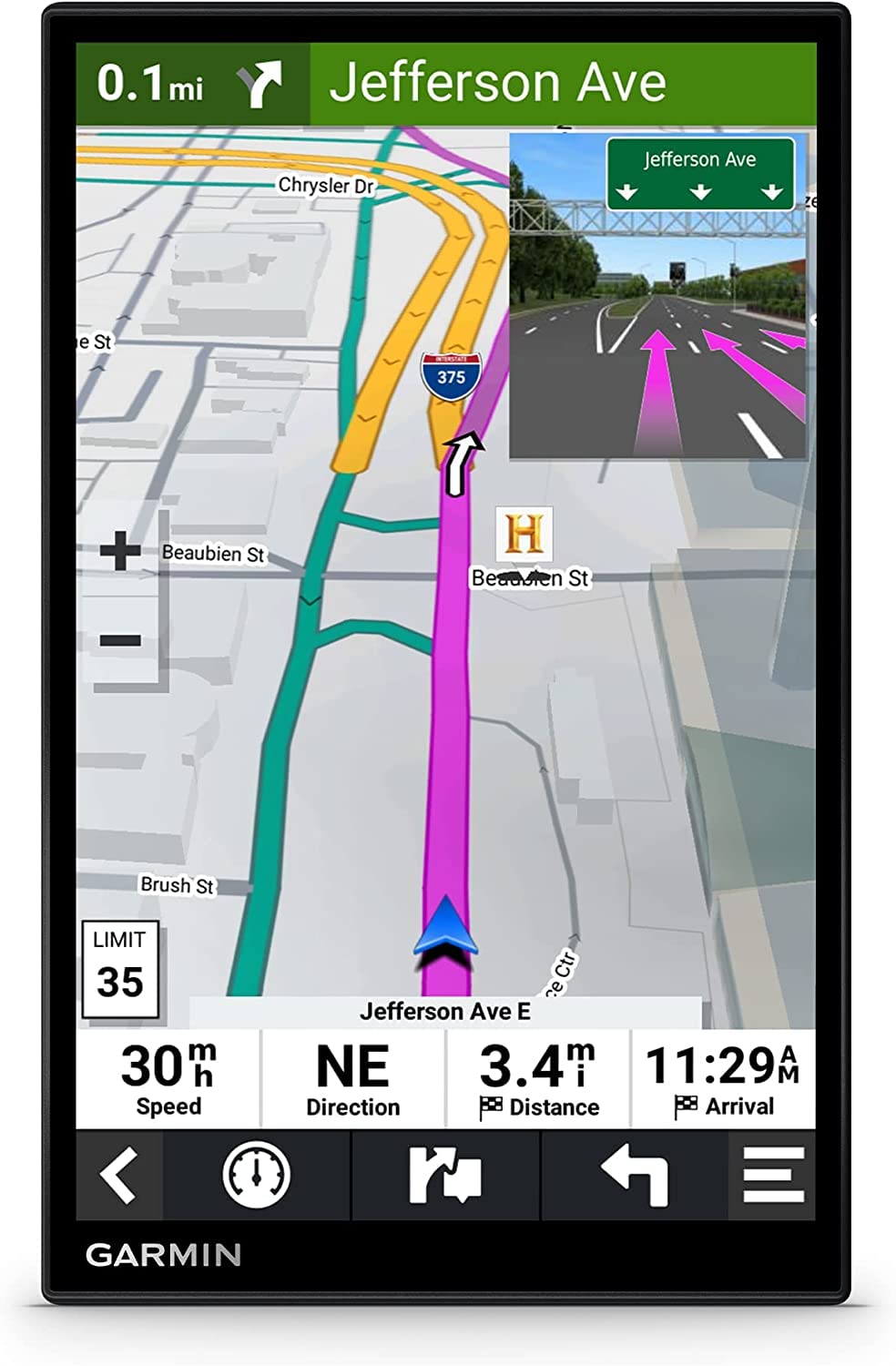 Garmin DriveSmart 86 8-inch Bright Crip Glass Screen Car GPS Navigator (010-02471-00) (Renewed)