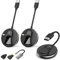 Wireless HDMI 1 Transmitter and 2 Receivers,Multi-TV Extender,UP to 6RXs,Plug and Play,4K Decode,165FT/50M,Portable Wireless HDMI Splitter-Video/Audio from Camera/Laptop to TVs/Projectors/Monitors