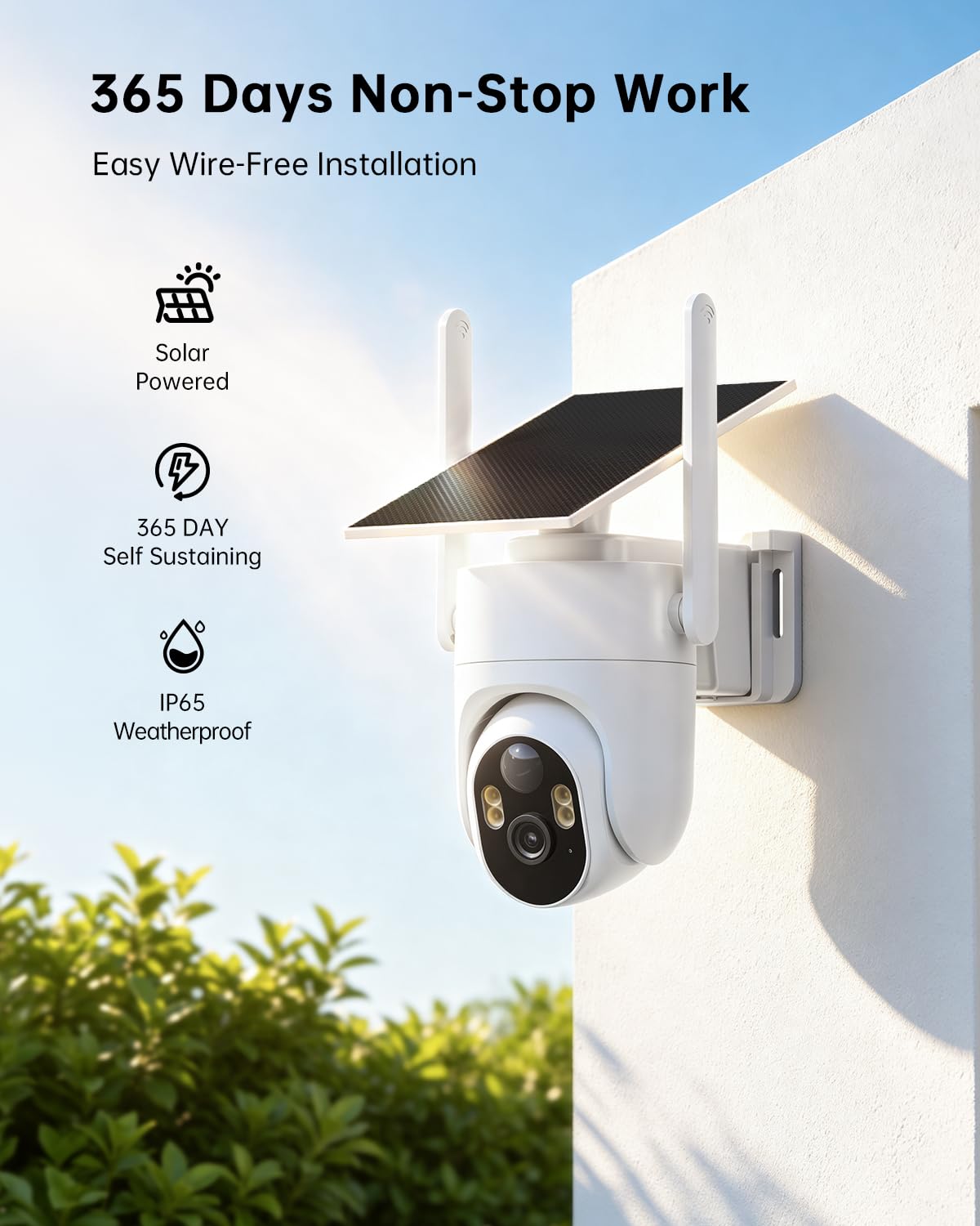 4K Solar Security Cameras Wireless Outdoor Home System, 4-Cam Kit