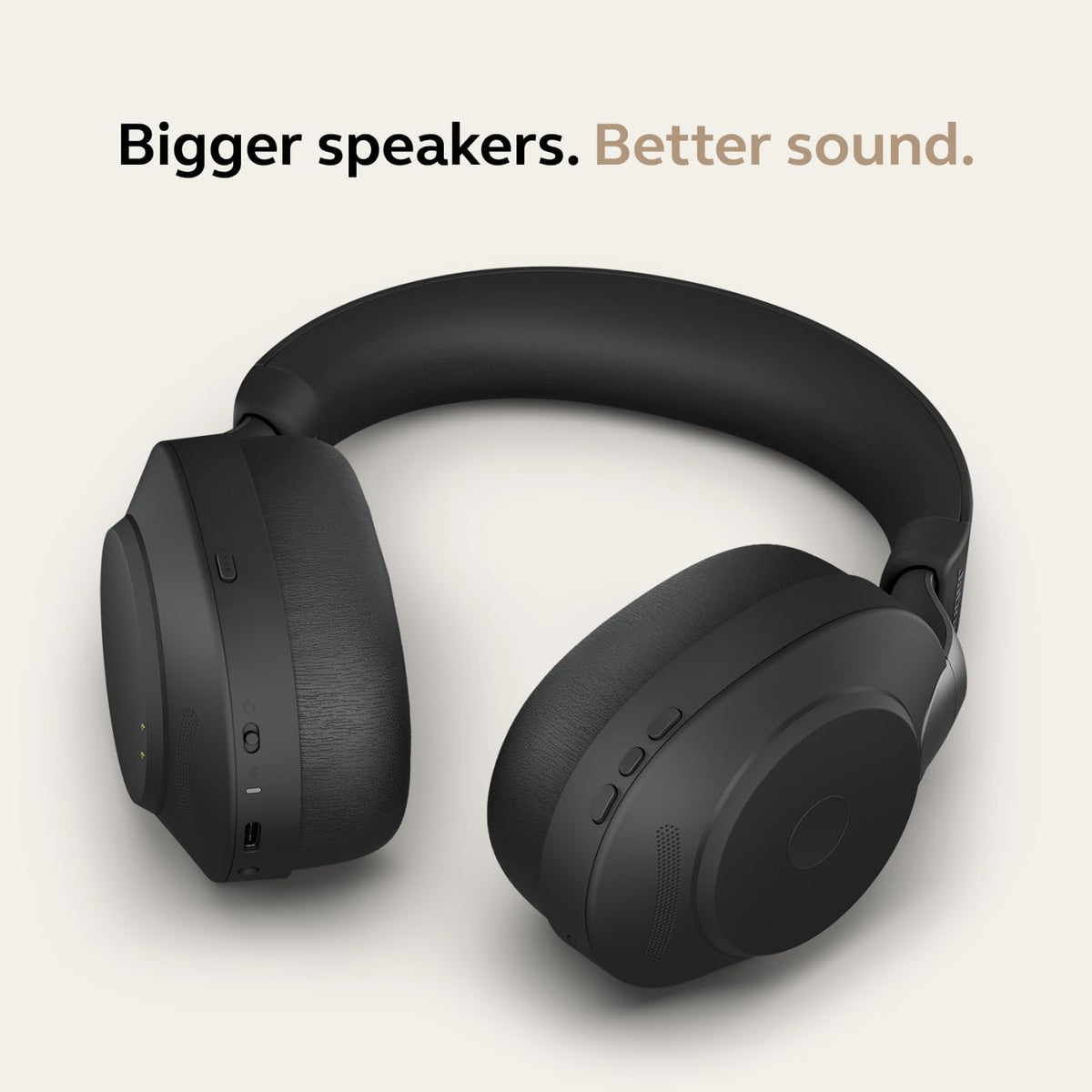 Jabra Evolve2 85 Wireless PC Headset – Noise Cancelling UC Certified Stereo Headphones with Long-Lasting Battery – USB-C Bluetooth Adapter – Black