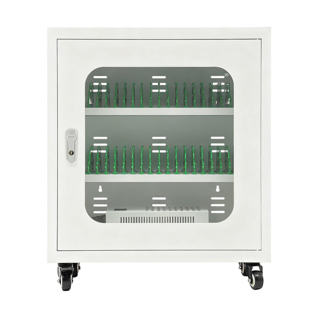 20-Unit Charging Cabinet for Phones, Black