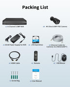 4K Outdoor Wired Security Camera System, Home Video Surveillance Systems