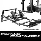 Anman X56 Flight Simulator Cockpit with Pedal Support, Joystick and Hotas Chair Mount Fit for Thrustmaster A10C Hotas Warthog, for Logitech X52, Multifunctional Game Chair (Electronics Not Included)