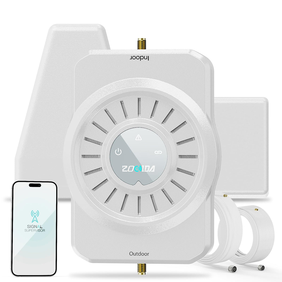 Cell Phone Signal Booster for All US Carriers, Boosts 5G 4G, Cell Phone Booster 72dB High Gain Antennas, Cellular Verizon and AT&T, T-Mobile Signal on Band 12/17,13,5,25/2,4, FCC Approved