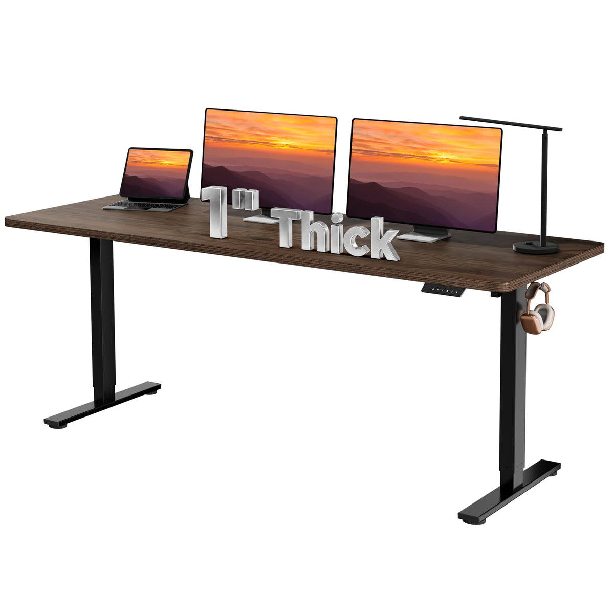79''x31''Dual Motor Adjustable Large Standing Desk for Home Office