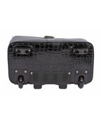 JKM and Company Alligator Compatible With Computer iPad, Laptop Tablet Rolling Tote Bag Briefcase Carryall Bag