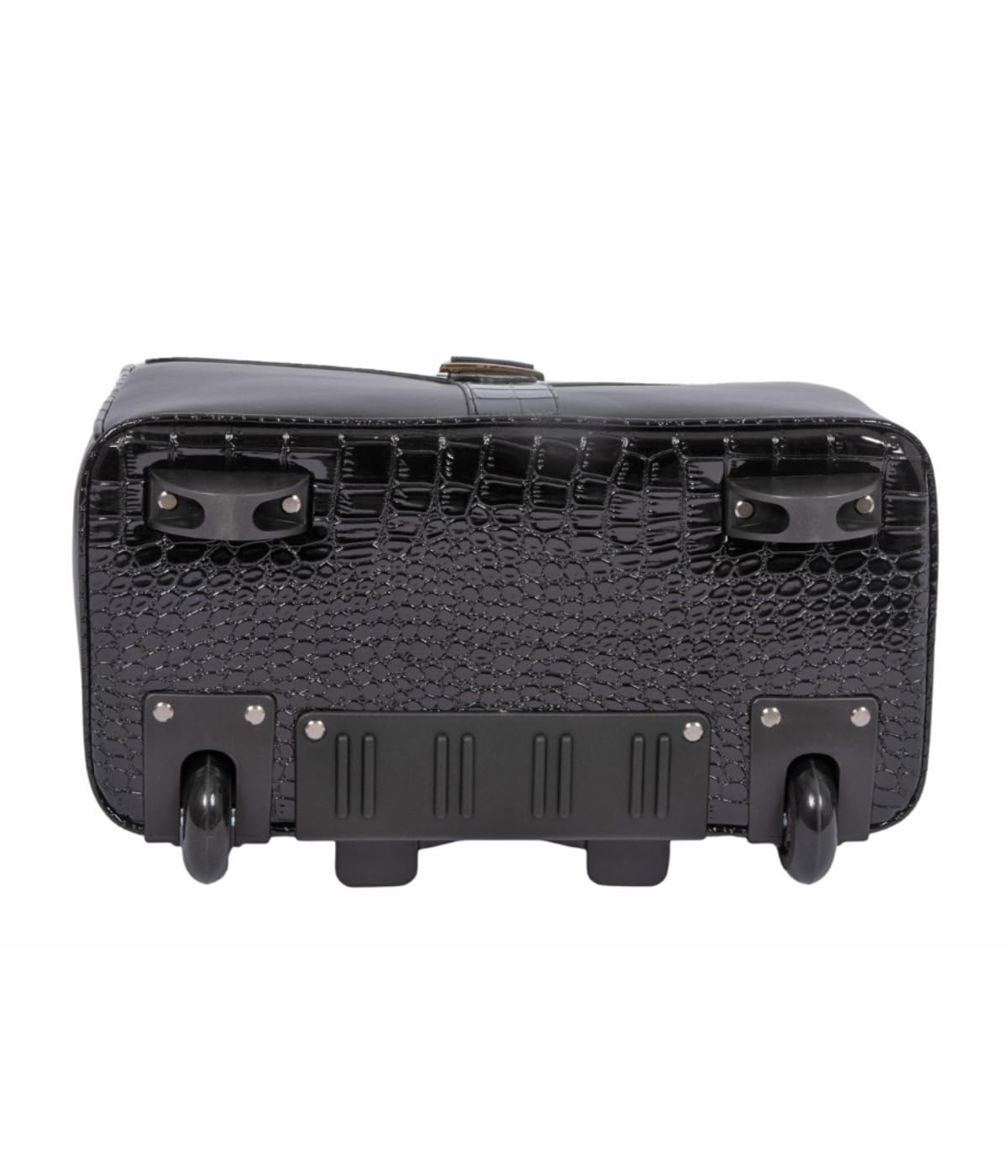 JKM and Company Alligator Compatible With Computer iPad, Laptop Tablet Rolling Tote Bag Briefcase Carryall Bag