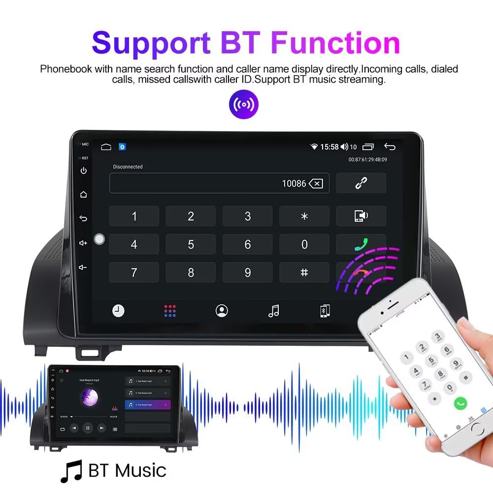 5GWiFi Upgrade Stereo Radio for Honda Accord 10th 2018-2022 Non-Touchscreen